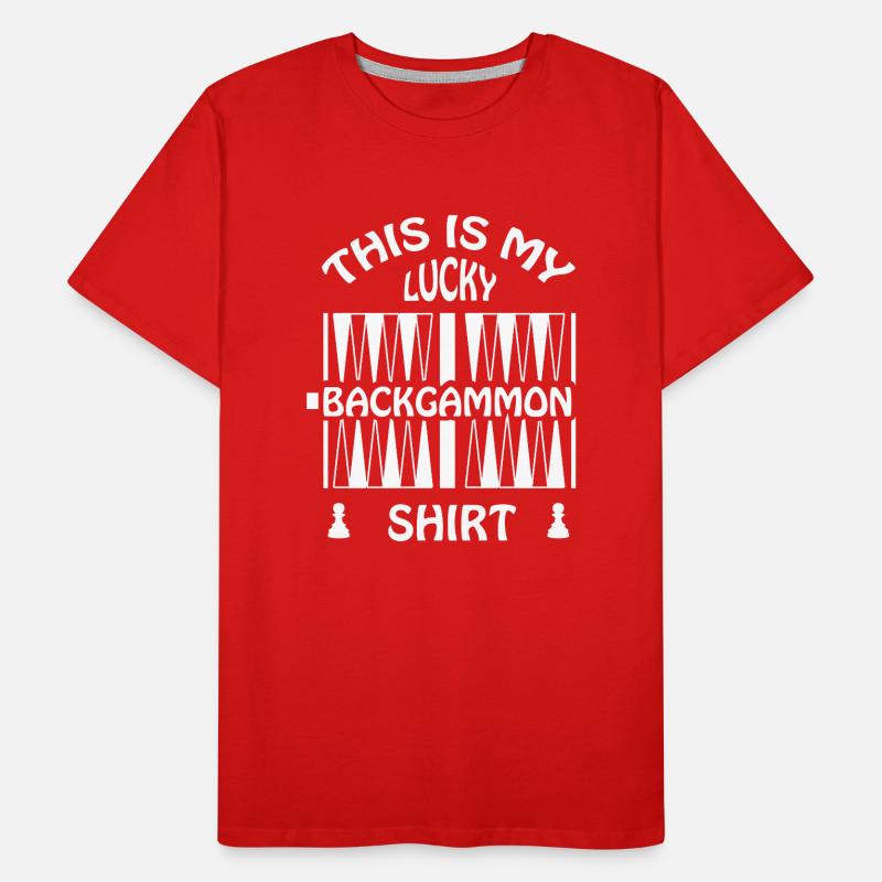boardgame chess backgammon game night Männer Premium Bio T-Shirt
