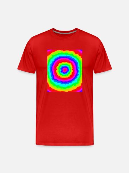 Flower Power - Männer Premium Bio T-Shirt - Rot