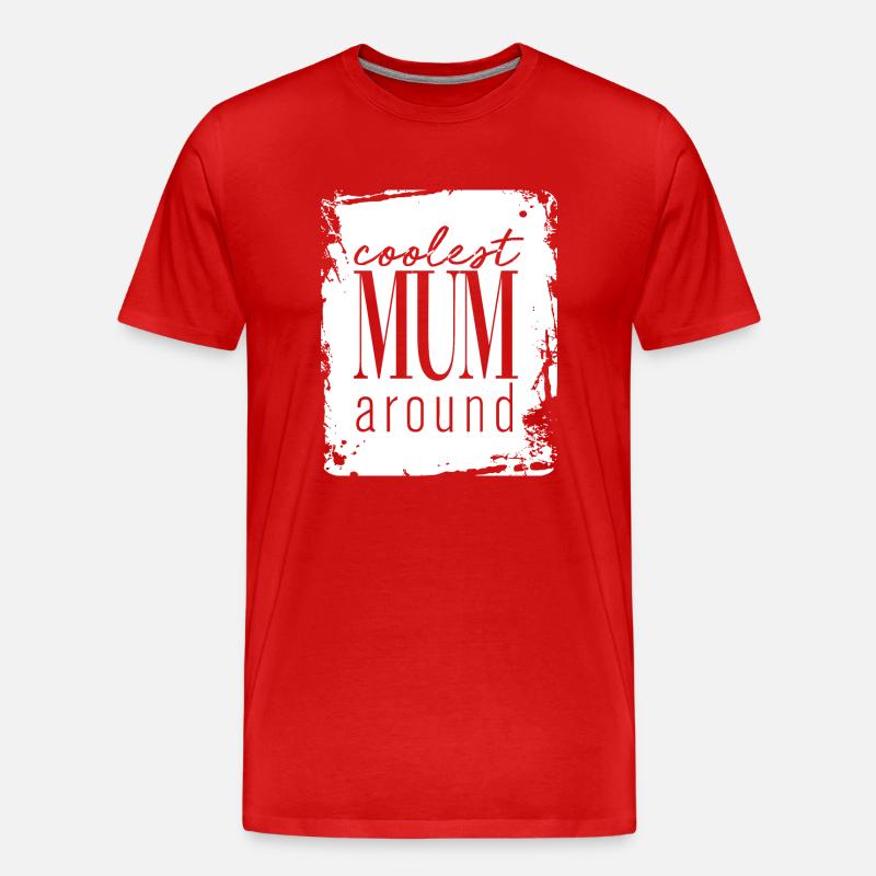Beste Mama - Männer Premium Bio T-Shirt - Rot