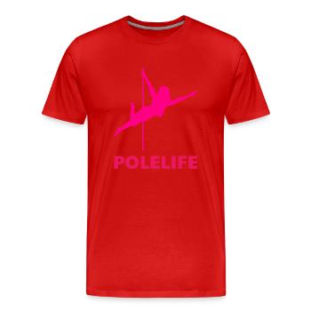 Pole Dance Stangentänzerin - Männer Premium Bio T-Shirt - Rot - Vorne - Damien (186cm)