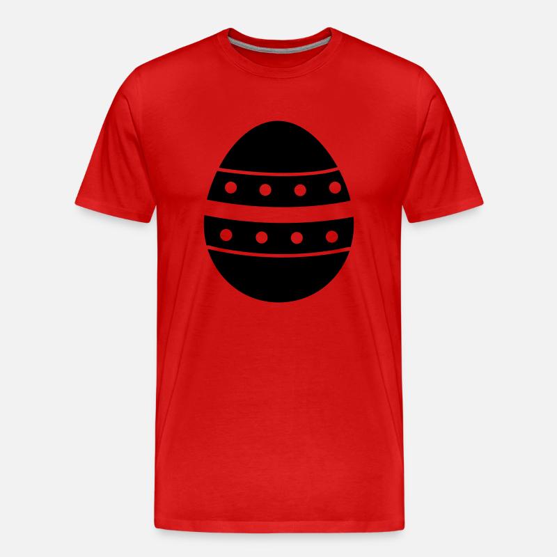 Ei - Männer Premium Bio T-Shirt - Rot
