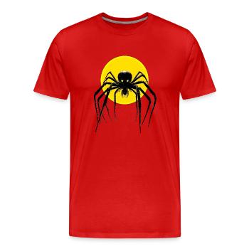 Spider - Männer Premium Bio T-Shirt - Rot - Vorne - Damien (186cm)