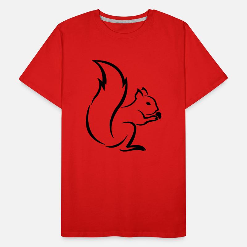 Squirrel Men's Premium Organic T-Shirt