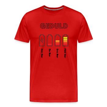 Bier Shirt - Männer Premium Bio T-Shirt - Rot - Vorne - Damien (186cm)