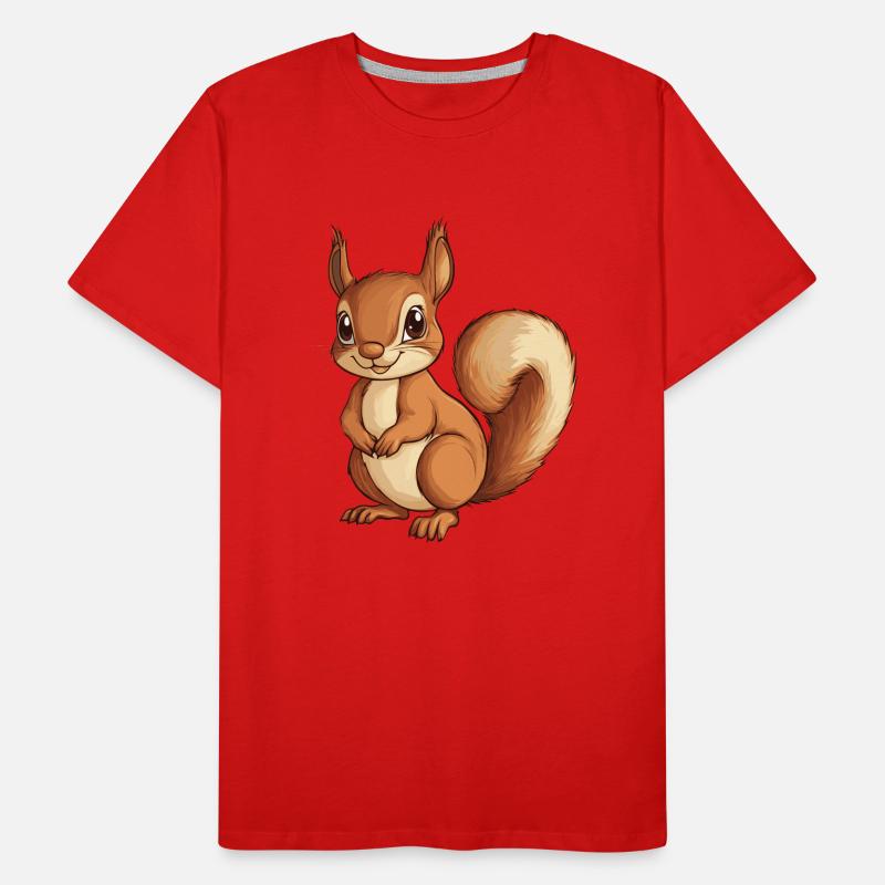 Eichhörnchen Männer Premium Bio T-Shirt
