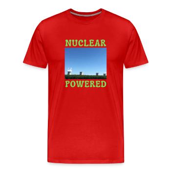 CENTRALE NUCLEAIRE ET NATURE PHOTO - T-shirt bio Premium Homme - rouge - Devant - Damien (186cm)