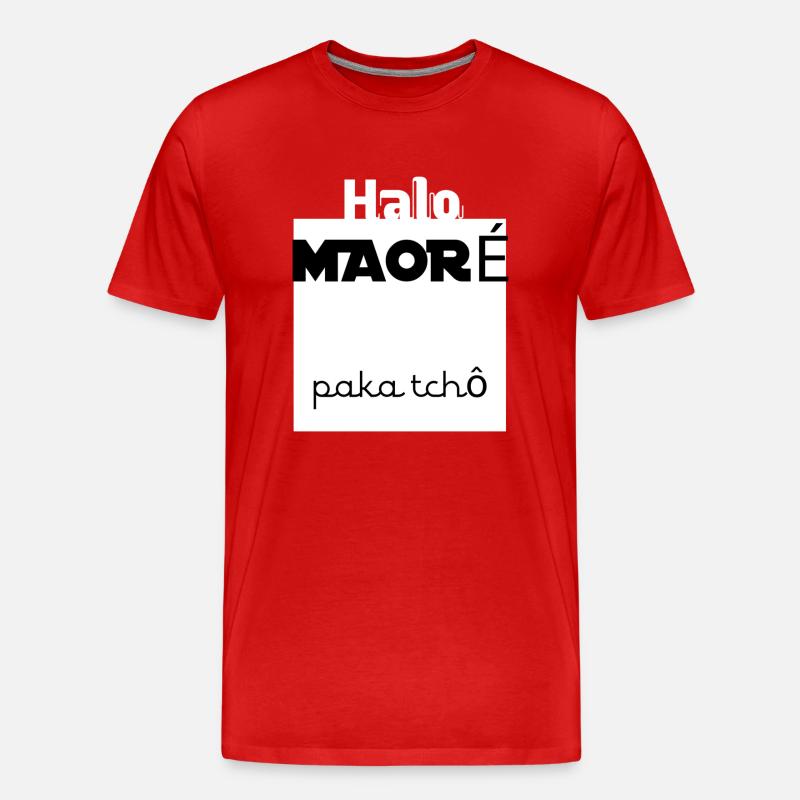 Maoré2 - Männer Premium Bio T-Shirt - Rot
