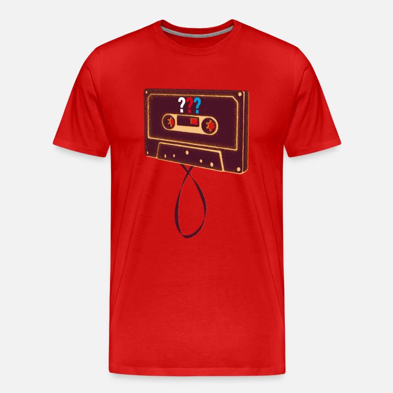Die Drei ??? Kassette - Männer Premium Bio T-Shirt - Rot