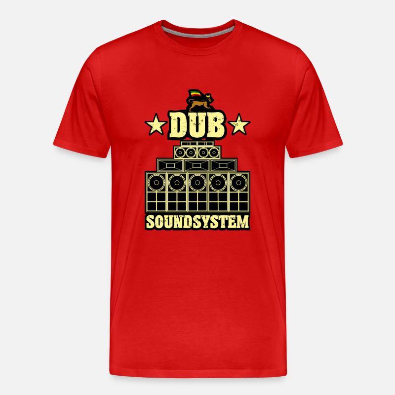 Système de sonorisation dub - T-shirt bio Premium Homme - rouge