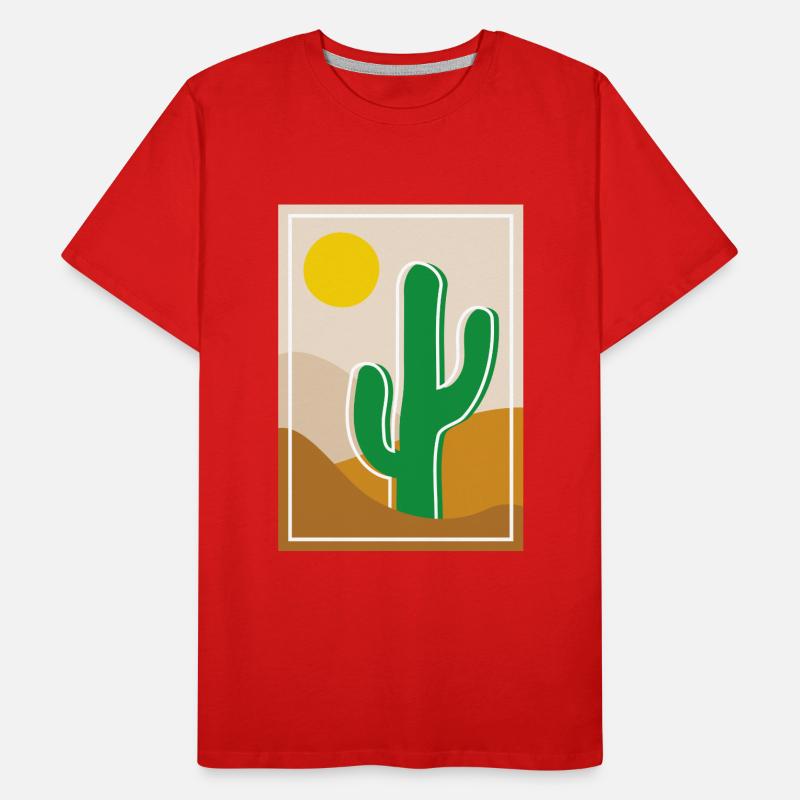 Cactus dans le désert T-shirt bio Premium Homme