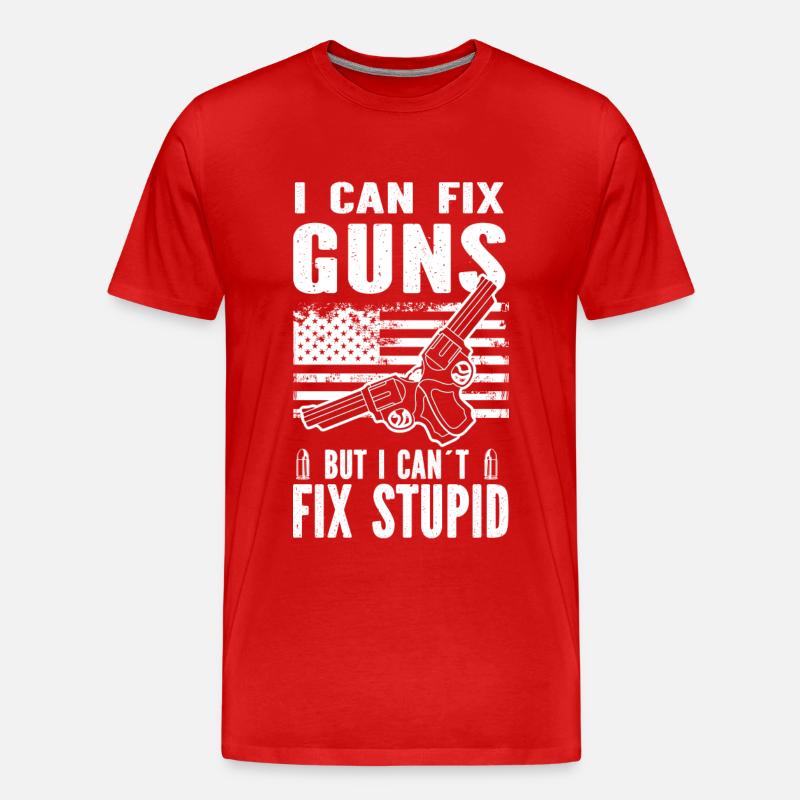 Waffenschmieden - Männer Premium Bio T-Shirt - Rot