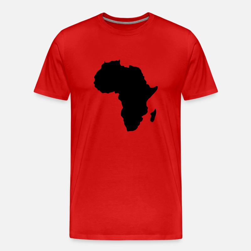 AFRIKA - Männer Premium Bio T-Shirt - Rot