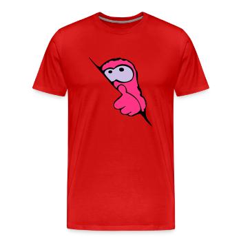 Baby Monster - T-shirt bio Premium Homme - rouge - Devant - Damien (186cm)