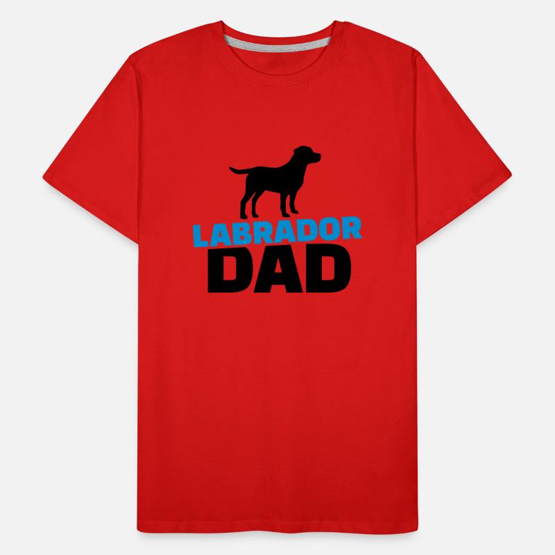 Labrador Dad T-shirt bio Premium Homme