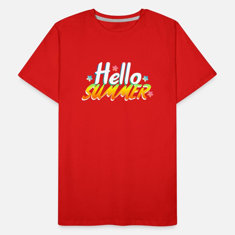 Hello Summer Men's Premium Organic T-Shirt
