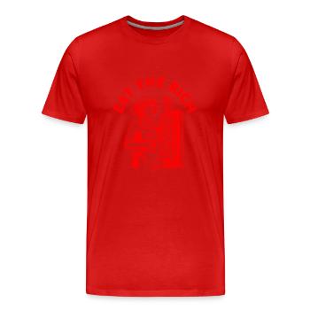 Eat the rich - Men's Premium Organic T-Shirt - red - Front - Damien (186cm)