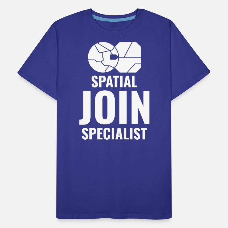 Spatial Join GIS Data Analyst Mapping Expert Männer Premium Bio T-Shirt