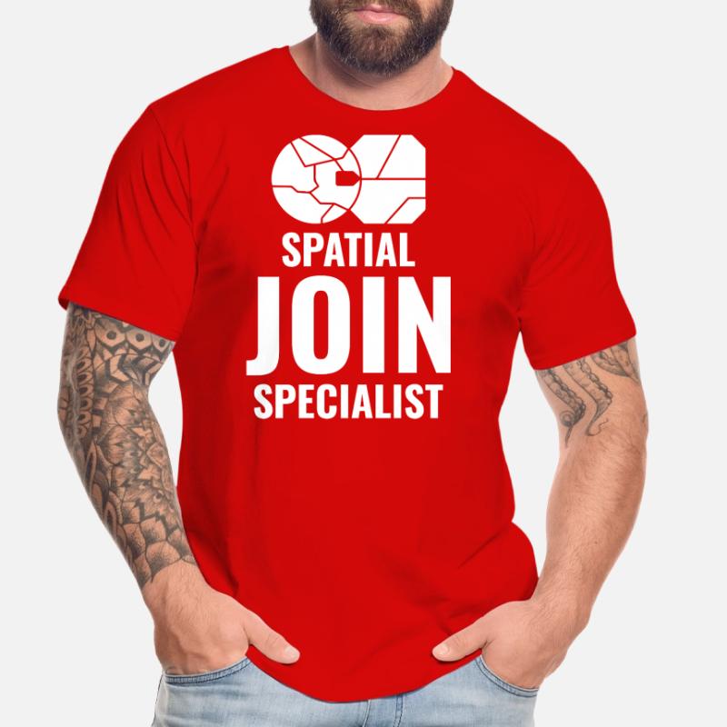 Spatial Join GIS Data Analyst Mapping Expert Men's Premium Organic T-Shirt