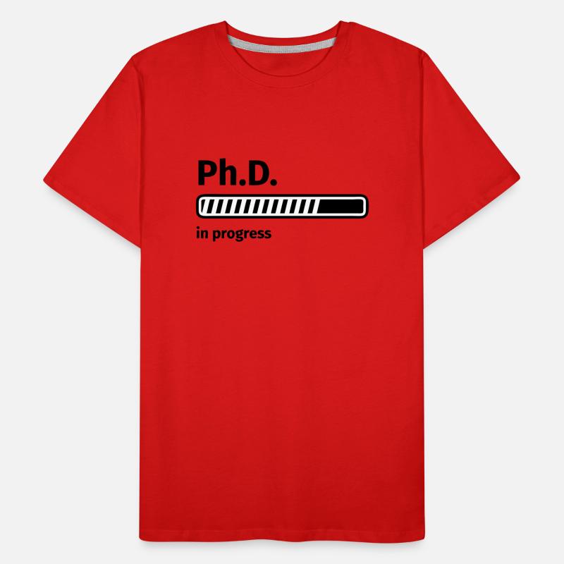 Ph.D. progress bar Men's Premium Organic T-Shirt