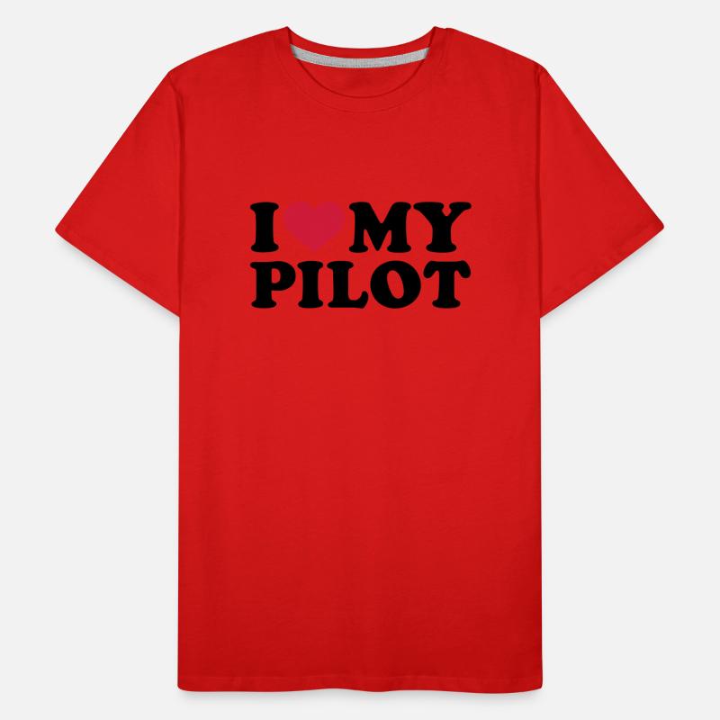 Pilot Männer Premium Bio T-Shirt
