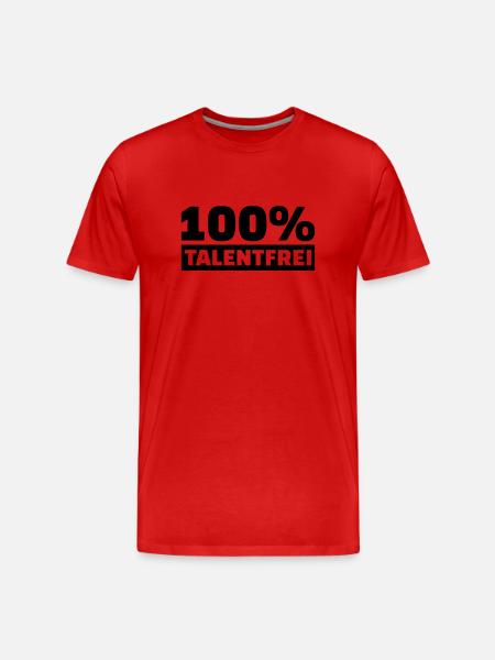 Talentfrei - Männer Premium Bio T-Shirt - Rot