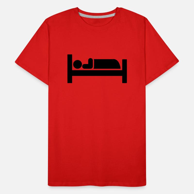 Schlafen Männer Premium Bio T-Shirt