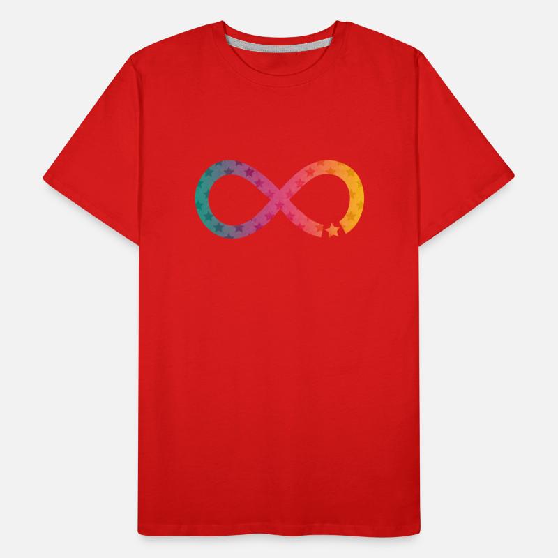 Infinity Star arc-en-ciel T-shirt bio Premium Homme