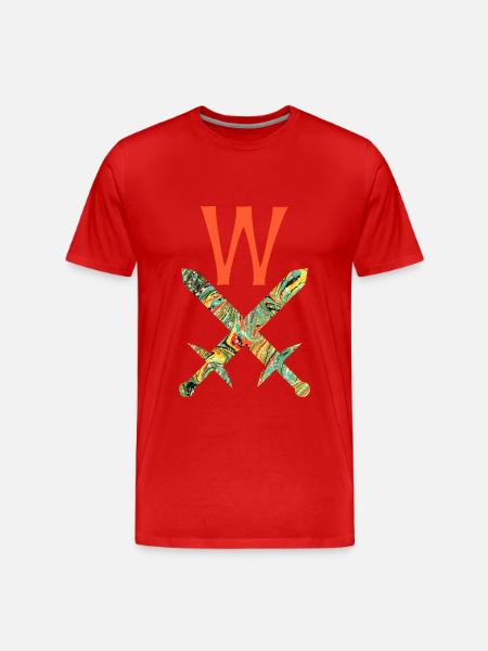Épées croisées E 200 W - T-shirt bio Premium Homme - rouge