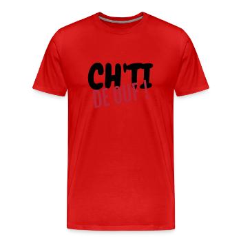 Ch'ti / Nord / Chti / Ch'ti mi / Nordiste - Männer Premium Bio T-Shirt - Rot - Vorne - Damien (186cm)