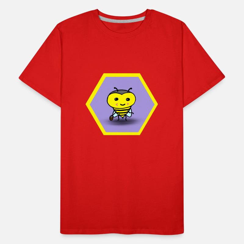 Biene mit Eimerchen Männer Premium Bio T-Shirt