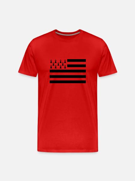 Drapeau Breton - T-shirt bio Premium Homme - rouge