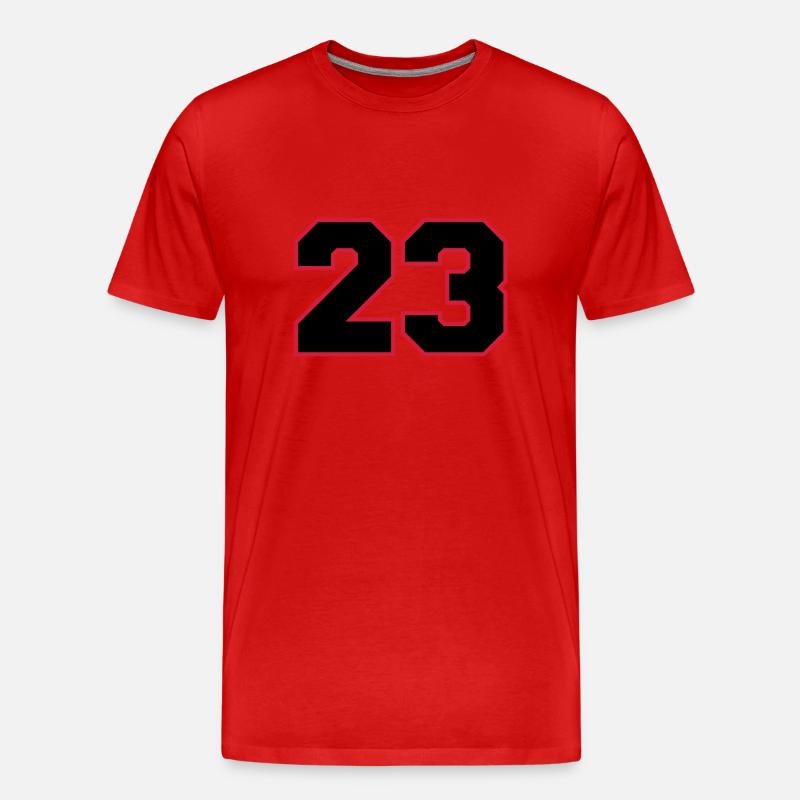 number23 - Männer Premium Bio T-Shirt - Rot