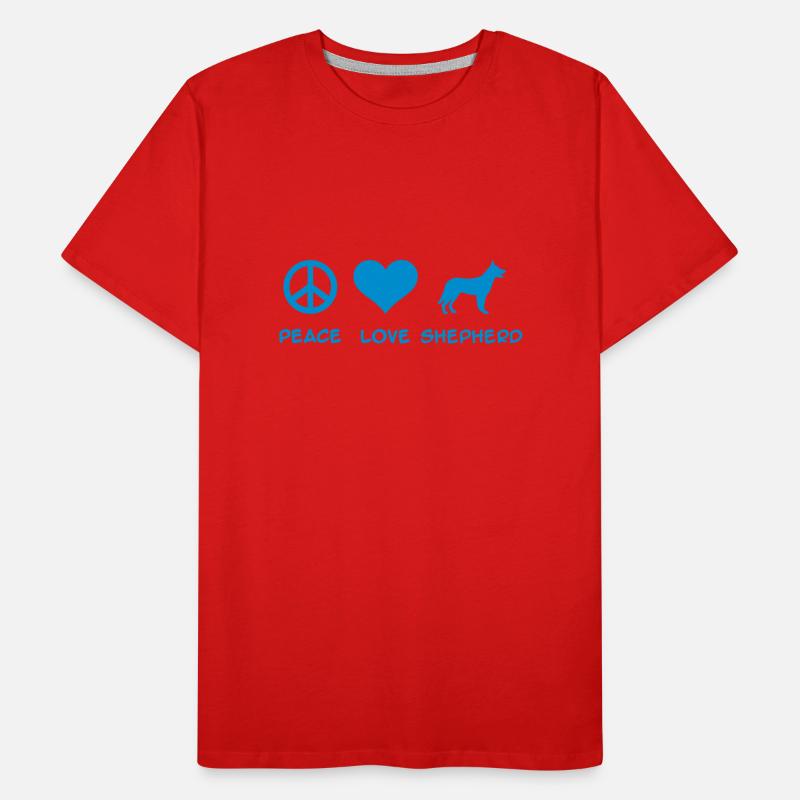 Schäferhund Männer Premium Bio T-Shirt