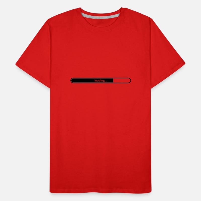 loading loading bar loads not completed not Men's Premium Organic T-Shirt