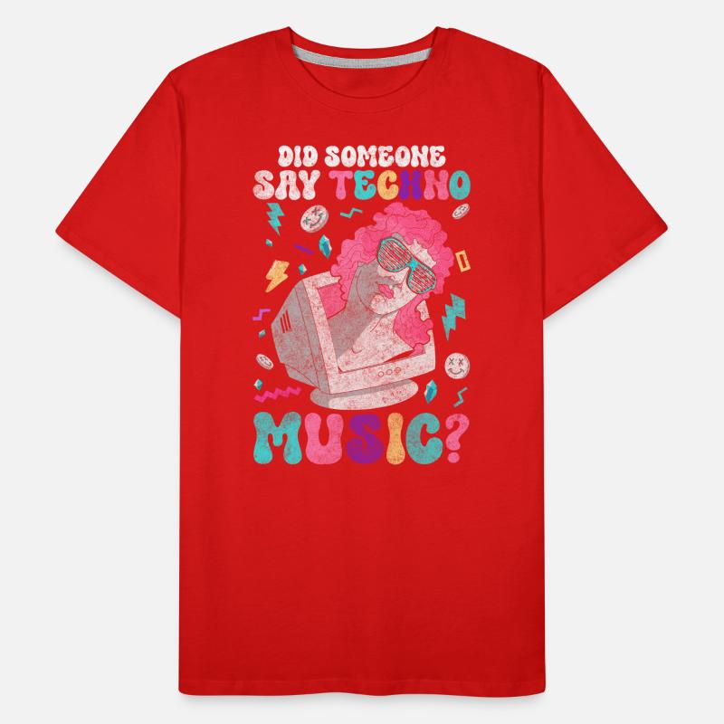 Techno Dubstep Raver Men's Premium Organic T-Shirt