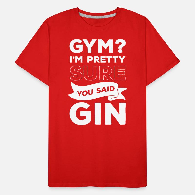 Gin Genuss Trinker Schnaps Männer Premium Bio T-Shirt