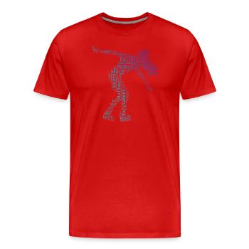 Roller Skating Herren Roller Skates Damen Roller S - Männer Premium Bio T-Shirt - Rot - Vorne - Damien (186cm)