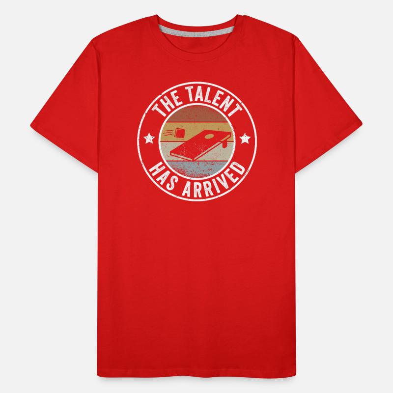 Cornhole, le talent est là T-shirt bio Premium Homme