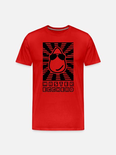 masteregghead (1c) - Männer Premium Bio T-Shirt - Rot
