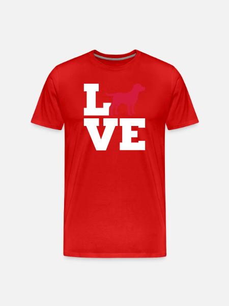Labrador - Men's Premium Organic T-Shirt - red