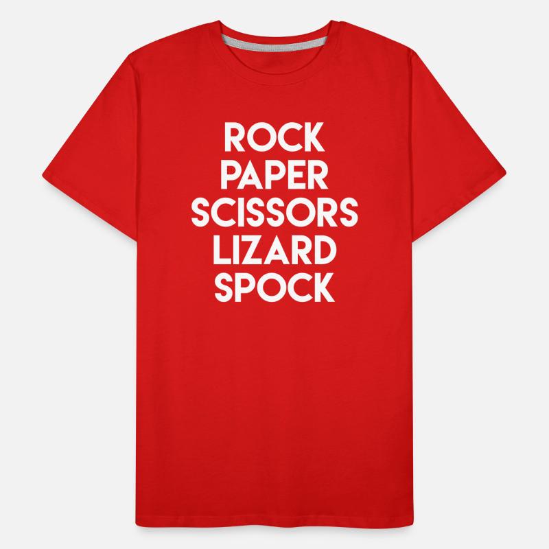 Rock paper scissors lizard spock Men's Premium Organic T-Shirt