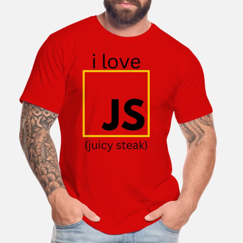 JavaScript web developer funny programming Men's Premium Organic T-Shirt