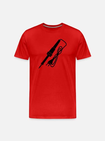 soldering pond_s1 - Men's Premium Organic T-Shirt - red