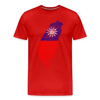 Taiwan - Männer Premium Bio T-Shirt - Rot - Vorne - Damien (186cm)