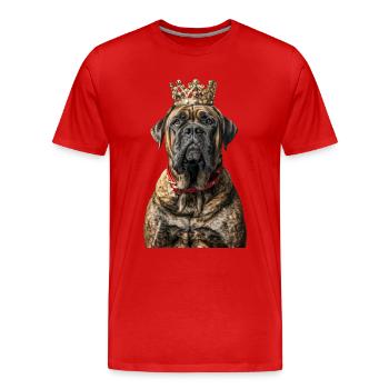 Englischer Mastiff - Männer Premium Bio T-Shirt - Rot - Vorne - Damien (186cm)