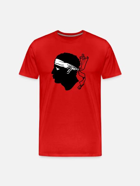 Corsica! (V) - Men's Premium Organic T-Shirt - red