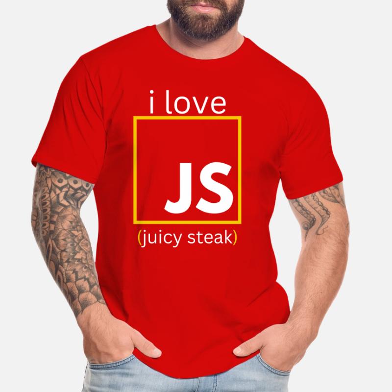 JavaScript web developer funny programming Men's Premium Organic T-Shirt