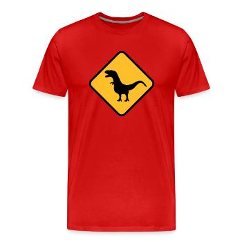 trex - T-shirt bio Premium Homme - rouge - Devant - Damien (186cm)