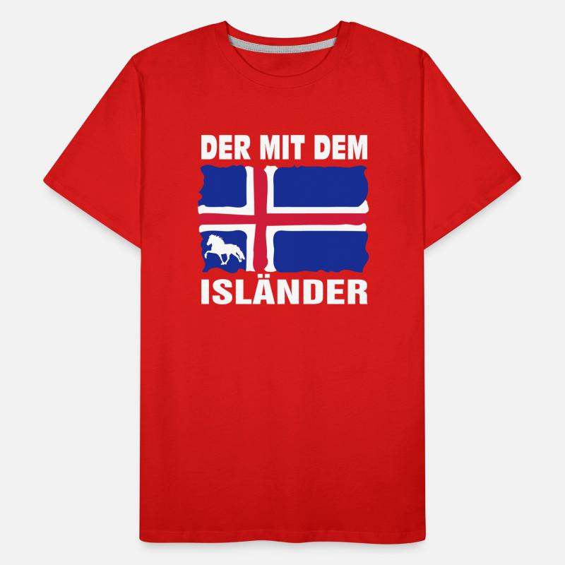 Der mit dem Isländer Männer Premium Bio T-Shirt
