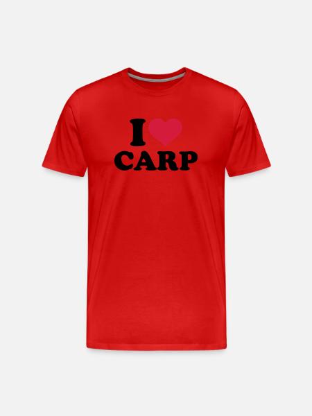 Karpfen - Männer Premium Bio T-Shirt - Rot